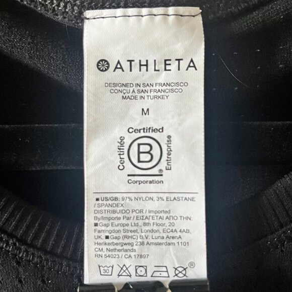 Athleta In Motion Seamless Tank Top Black Size Medium - Picture 9 of 9